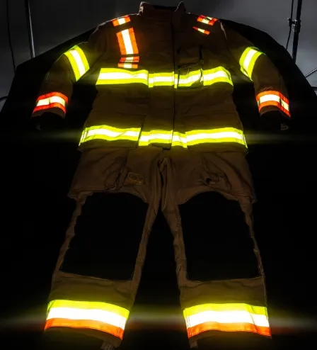 Custom reflective trim configuration on firefighter turnout gear