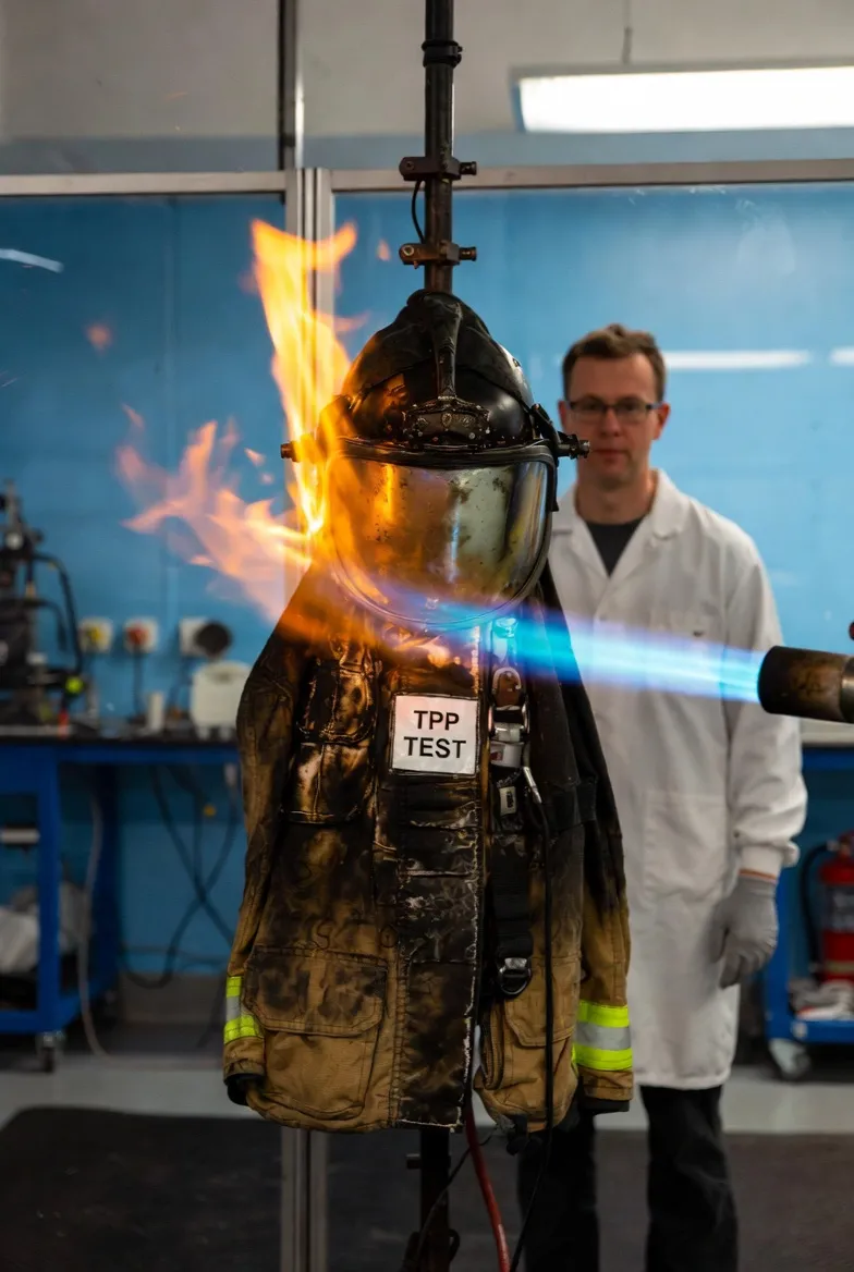 Firefighter uniform laboratory testing — third-party verified compliance evidence
